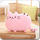 Cartoon Cat Plush Doll Back Cushion Lumbar Decorative Throw Pillow Smiley Face Seat Cushion Stuffed Kids Room Decoration D3-Pink-JadeMoghul Inc.