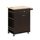 Carts Carts For Sale - 18" X 29" X 34" Natural Wenge Wood Casters Kitchen Cart HomeRoots