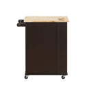 Carts Carts For Sale - 18" X 29" X 34" Natural Wenge Wood Casters Kitchen Cart HomeRoots