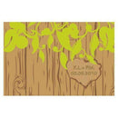 Carved Initials Tree Large Rectangular Tag (Pack of 1)-Wedding Favor Stationery-JadeMoghul Inc.