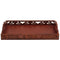 Carved Wooden Serving Tray With Handles, Brown-Decorative Trays-Brown-Wood-JadeMoghul Inc.