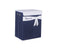 Cases Basket Case - 11.81" x 15.75" x 19.68" White, Blue, Large Fabric - Basket HomeRoots