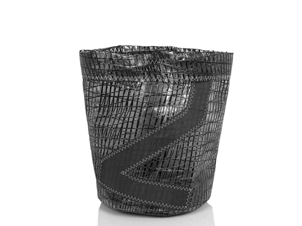 Cases Basket Case - 12.60" X 14.17" X 0.20" Dark Technical Sail Recycled Sailcloth Basket Grey 2 HomeRoots
