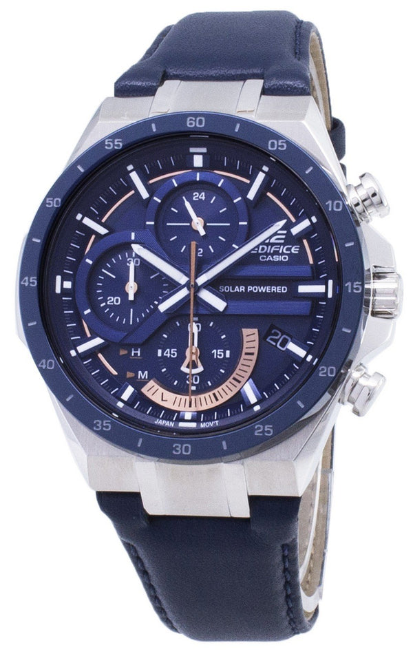 Casio Edifice EQS-920BL-2AV EQS920BL-2AV Solar Chronograph Men's Watch-Branded Watches-Black-JadeMoghul Inc.