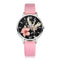 Casual Flower Silver Women Quartz Wristwatch-Pink Silver-JadeMoghul Inc.