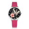 Casual Flower Silver Women Quartz Wristwatch-Rose Red Silver-JadeMoghul Inc.