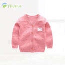 Casual Newborn Baby Sweaters Cotton Solid Baby Sweater V-Neck Long Sleeve Infant Clothes Spring Boys Sweater Baby Girls Clothin-ALeather Pink-3M-JadeMoghul Inc.
