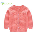 Casual Newborn Baby Sweaters Cotton Solid Baby Sweater V-Neck Long Sleeve Infant Clothes Spring Boys Sweater Baby Girls Clothin-BWatermelon Red-3M-JadeMoghul Inc.