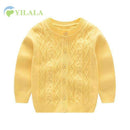 Casual Newborn Baby Sweaters Cotton Solid Baby Sweater V-Neck Long Sleeve Infant Clothes Spring Boys Sweater Baby Girls Clothin-BYellow-3M-JadeMoghul Inc.