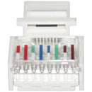 CAT-5E Keystone Jack (White)-Cables, Connectors & Accessories-JadeMoghul Inc.
