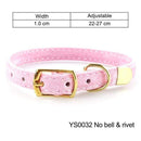 Cat Collar With Bell Safety Cat Collars Puppy Dog Collar For Cats Small Dogs Kittens Solid Pet Collar Chihuahua Products YS0032 JadeMoghul Inc.