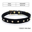 Cat Collar With Bell Safety Cat Collars Puppy Dog Collar For Cats Small Dogs Kittens Solid Pet Collar Chihuahua Products YS0032 JadeMoghul Inc.