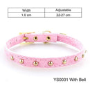 Cat Collar With Bell Safety Cat Collars Puppy Dog Collar For Cats Small Dogs Kittens Solid Pet Collar Chihuahua Products YS0032 JadeMoghul Inc.