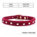 Cat Collar With Bell Safety Cat Collars Puppy Dog Collar For Cats Small Dogs Kittens Solid Pet Collar Chihuahua Products YS0032 JadeMoghul Inc.