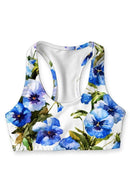 Catch Me Stella Seamless Racerback Sport Bra - Women-Catch Me-XS-White/Blue-JadeMoghul Inc.