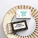 Personalized Black Matchboxes - Party Time (Set of 50)