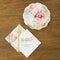 Celebration Party Supplies Pink Rose Floral Print Paper Napkins (Pack of 20) Weddingstar