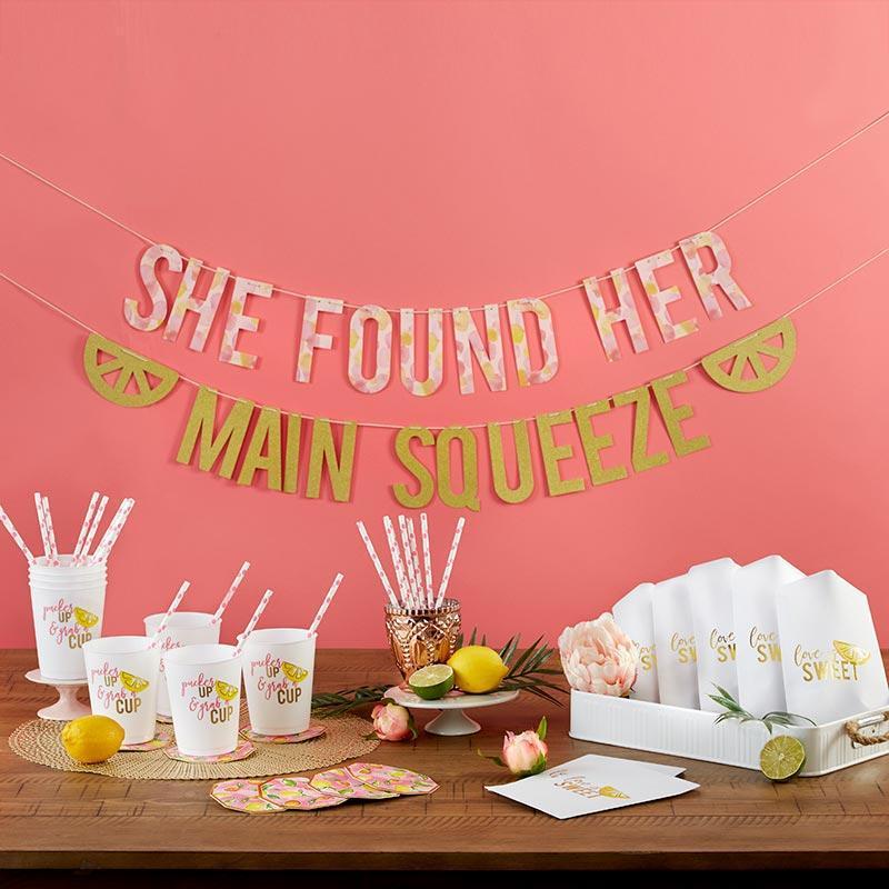 Celebration Party Supplies She Found Her Main Squeeze 49 Piece Party Kit Kate Aspen