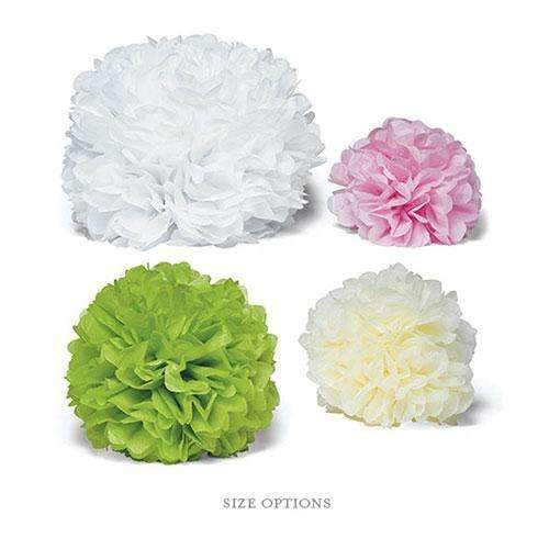 "Celebration Peonies" Tissue Paper Flowers - Extra Large Candy Apple Green (Pack of 2)-Ceremony Decorations-JadeMoghul Inc.