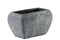 Cement Recessed Lip Rectangular Pot With Tapered Bottom, Small, Gray-Home Accent-Gray-Cement-JadeMoghul Inc.