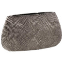 Ceramic Elliptical Vase With Pimpled Pattern, Large, Silver-Vases-Silver-Ceramic-Chrome Finish-JadeMoghul Inc.
