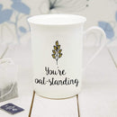 Ceramic Gifts & Accessories Personalized Coffee Mugs Oat-Standing Bone China Mug Treat Gifts