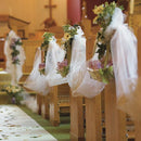 Ceremony Decorations Tulle by the Roll Medium Light Blue (Pack of 1) JM Weddings