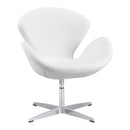 Chairs Armchairs and Accent Chairs - 28" X 26.8" X 30" White Leatherette Arm Chair HomeRoots