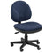 Chairs Best Office Chair - 20" x 24" x 36" Blue Fabric Chair HomeRoots