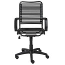 Chairs Best Office Chair - 23.04" X 25.6" X 41.74" Black Flat Bungie Cords High Back Office Chair with Graphite Black Frame and Base HomeRoots