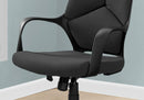 Chairs Best Office Chair - 24'.5" x 25" x 95'.5" Black, Foam, Metal, Nylon - High Back Office Chair HomeRoots