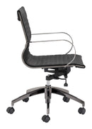 Chairs Best Office Chair - 27" x 27" x 34.3" Black, Velvet, Stainless Steel, Office Chair HomeRoots