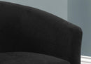 Chairs Black Accent Chair - 28" x 30'.25" x 29'.5" Black, Swivel, Abstract Velvet - Accent Chair HomeRoots
