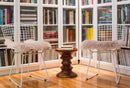 Chairs Chair Pads - 17" x 17" Taupe, Sheepskin - Seat/Chair Cover HomeRoots