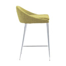 Chairs Counter Height Chairs - 18" X 18" X 30" 2 Pcs Pea Polyblend Counter Chair HomeRoots