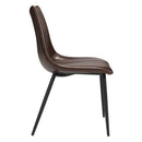 Chairs Dining Room Chairs - 18.1" X 21.7" X 31.9" Brown Dining Chair HomeRoots