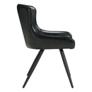 Chairs Dining Room Chairs - 20.5" X 22.8" X 32.7" Black Dining Chair HomeRoots