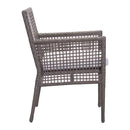 Chairs Dining Room Chairs - 20.9" X 24.8" X 33.5" 2 Pcs Cocoa And Light Gray Sunroof Fabric Dining Chair HomeRoots