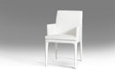 Chairs Dining Room Chairs - 34" White Leatherette and Metal Dining Chair HomeRoots