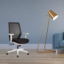 Chairs Ergonomic Office Chair - Modern Black & White Office Chair HomeRoots