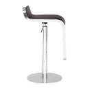Chairs Leather Chair - 28" X 26.4" X 33.1" Light Gray Occasional Chair HomeRoots