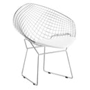 Chairs Leather Dining Chairs - 32.5" X 26.5" X 33" 2 Pcs White Leatherette Chromed Steel Dining Chair HomeRoots