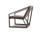 Chairs Leather Lounge Chair - 29" Brown Eco-Leather Lounge Chair HomeRoots