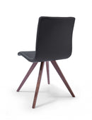 Chairs Modern Dining Chairs - 21" X 21" X 33" Black Faux Leather / Metal Dining Chair HomeRoots