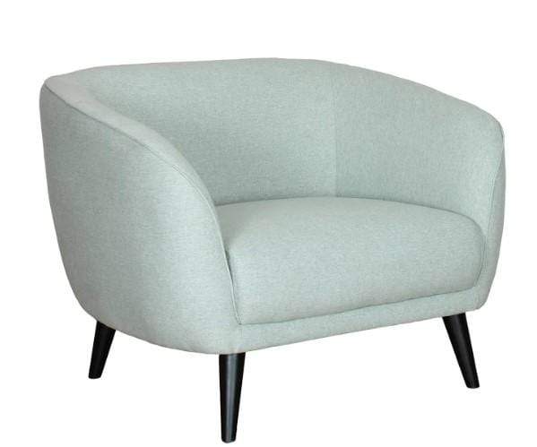 Chairs Modern Lounge Chair - 35" X 34" X 32" Mint Polyester Chair HomeRoots