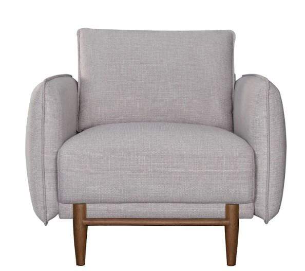 Chairs Modern Lounge Chair - 35" X 37" X 34" Light Gray Polyester Chair HomeRoots