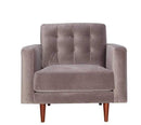 Chairs Modern Lounge Chair - 36" X 38" X 35" Taupe Polyester Chair HomeRoots