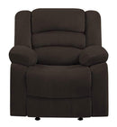 Chairs Modern Lounge Chair - 40" Contemporary Brown Fabric Chair HomeRoots