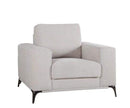 Chairs Modern Lounge Chair - 44" X 39" X 35" Beige Polyester Chair HomeRoots