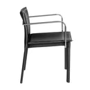 Chairs Office Chair - 24" X 22" X 28" 2 Pcs Black Leatherette Conference Chair HomeRoots